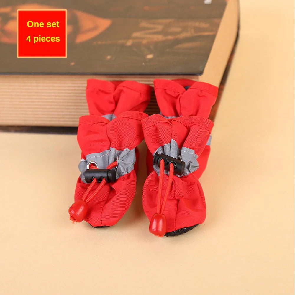 Pet Waterproof Outdoor Boots – 4pcs