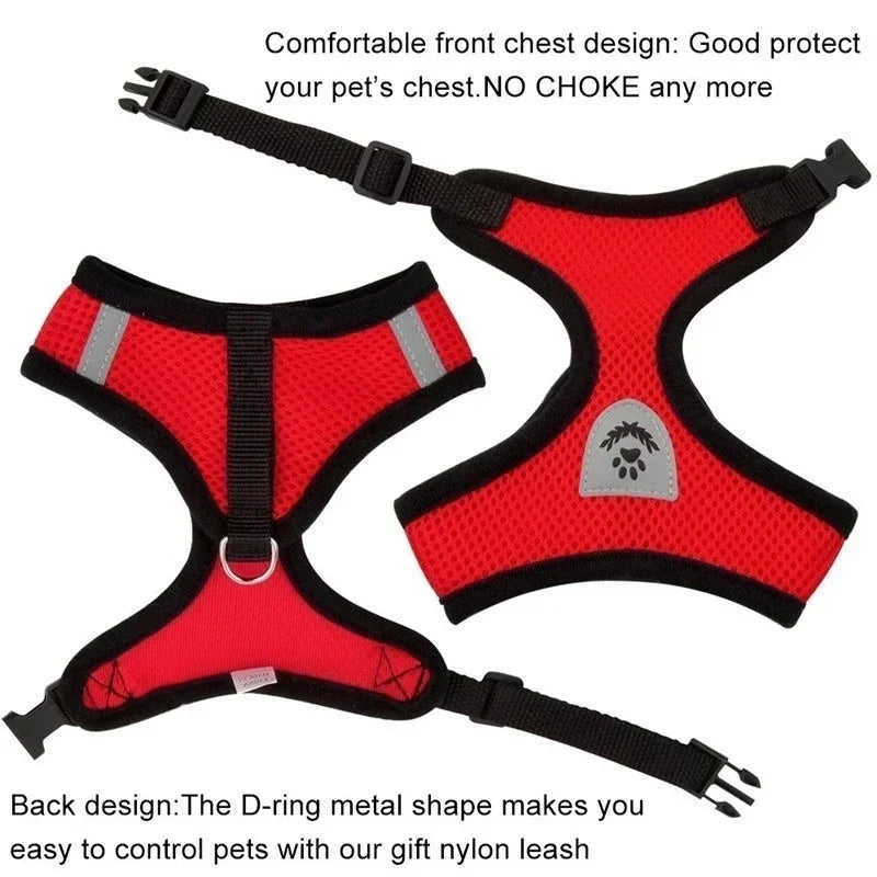 Breathable Mesh Pet Walking Harness