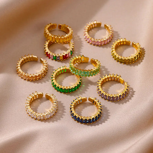 Élan 18K Gold-Plated Statement Ring — Solaro Signature