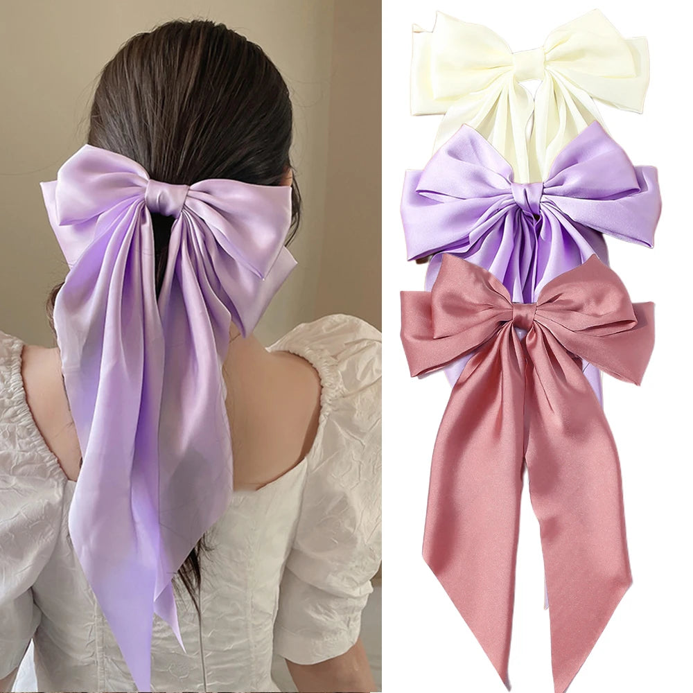 Big Bow Ribbon Hair Clip