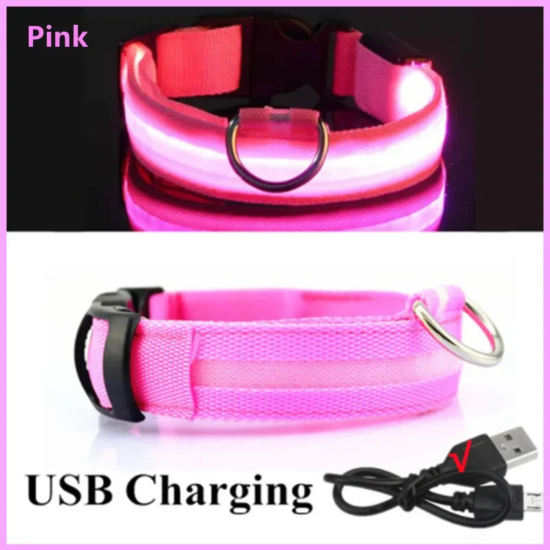 Night‑Glow Dog & Cat Collar
