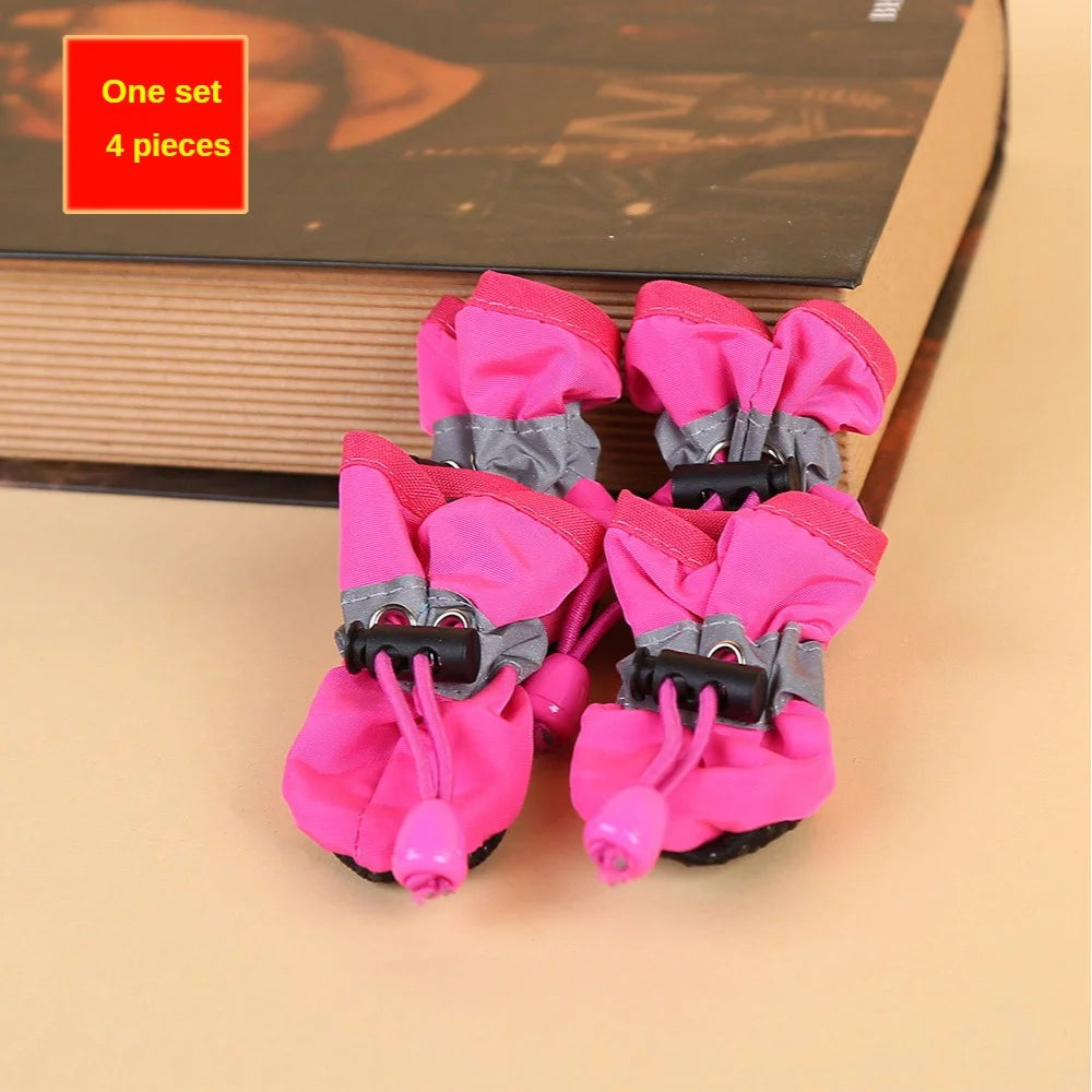 Pet Waterproof Outdoor Boots – 4pcs