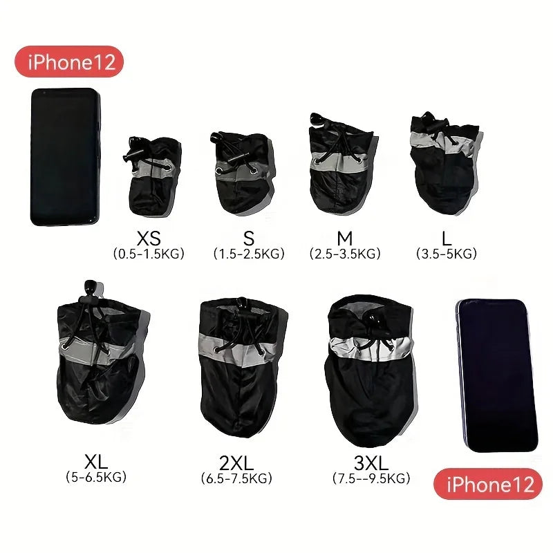 Pet Waterproof Outdoor Boots – 4pcs