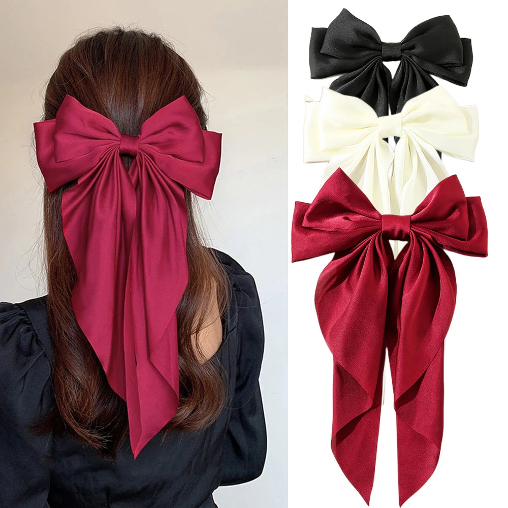Big Bow Ribbon Hair Clip