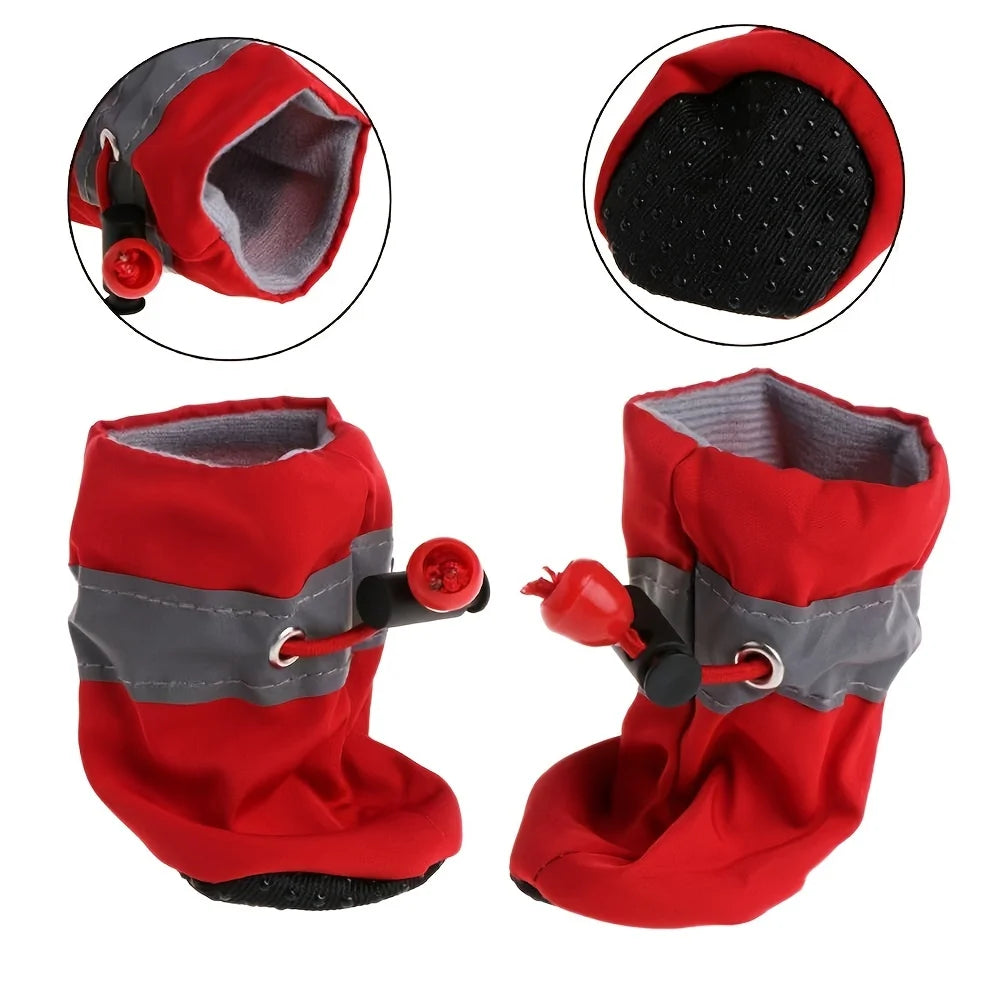 Pet Waterproof Outdoor Boots – 4pcs